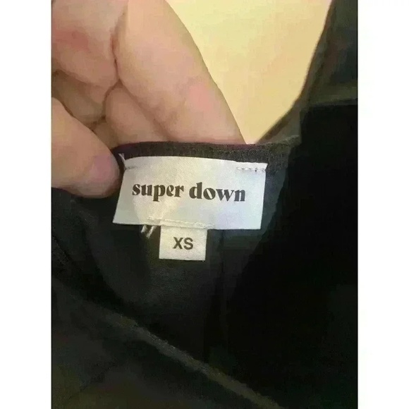 Superdown Black Mini Dress With‎ Tie Back Size XS - Picture 4 of 5